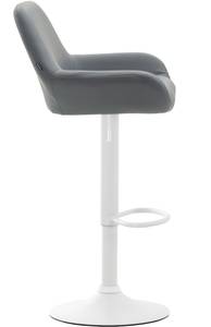 Tabouret de bar Braga Lot de 2 Gris - Blanc