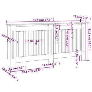 Heizkörperverkleidung 3013165-3 Schwarz