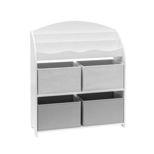 Étagère à jouets Enagra Blanc - Bois manufacturé - 30 x 98 x 83 cm