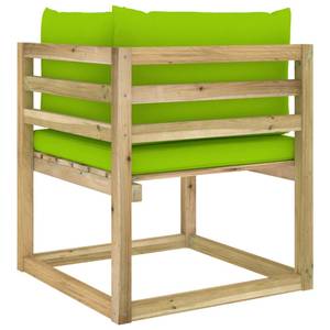 Garten Ecksofa 3016481-7 (2er Set) Grün - Holzwerkstoff - Holzart/Dekor - 64 x 70 x 64 cm