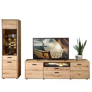 Wohnwand Morena 26 Braun - Massivholz - Holzart/Dekor - 280 x 205 x 45 cm