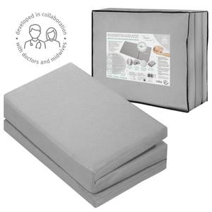 Matelas de voyage 60x120 cm safe asleep® Gris - Textile - 60 x 6 x 120 cm