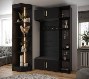 Garderobe Inova 3 Z20 Schwarz - Gold - Gold