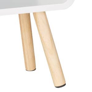 Würfelregal Holz mit 4 Beinen Braun - Weiß - Holzwerkstoff - 53 x 69 x 18 cm