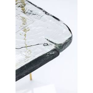 Couchtisch Ice Gold - Glas - 63 x 46 x 46 cm