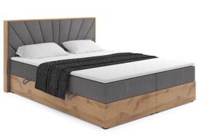 Boxspringbett LOLLY6 Grau - Breite: 149 cm - H4