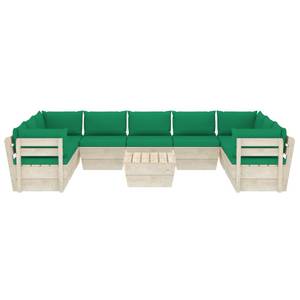 Garten-Lounge-Set (10-teilig) 3016490-23 Grün