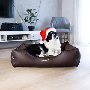 Lit orthopédique pour chien BUFFY Marron - 80 x 25 x 90 cm