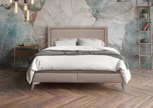 Boxspringbett Joy Bonellfederkern Braun - Breite: 120 cm