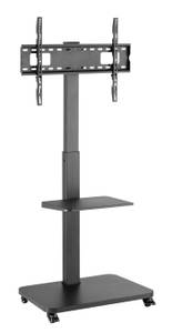 TV-Ständer LUMFS32-46W Schwarz - Metall - 64 x 153 x 40 cm