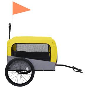 Chien de remorque de vélo 3003258 Gris - Jaune