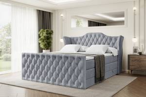 Boxspringbett VILA-Z KING Hellgrau - Breite: 200 cm