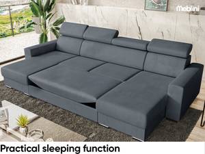 Ecksofa Voss U-Form Grau