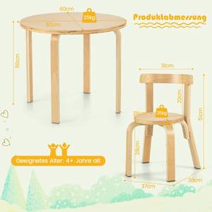 5-teiliges Kindersitzgruppe Braun - Holzwerkstoff - 60 x 50 x 60 cm