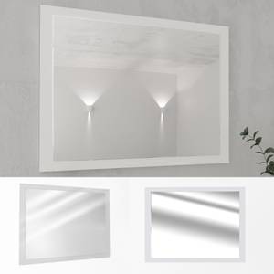 Miroir mural blanc Blanc - Verre - 45 x 60 x 2 cm