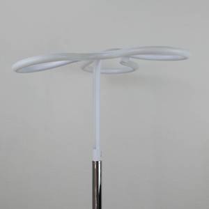 Lampadaire LED angulaire - CLOVER Gris - Matière plastique - 25 x 166 x 25 cm