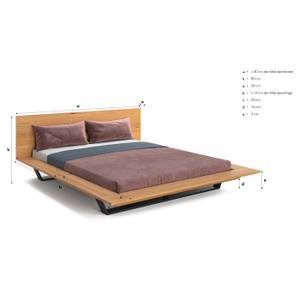 Loft-Bett Nova aus Massivholz und Metall 120 x 200 cm