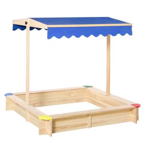 Sandbox 343-035 Braun - Massivholz - 120 x 120 x 120 cm