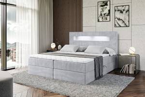 Boxspringbett - ORGOL Hellgrau - Breite: 120 cm - H3