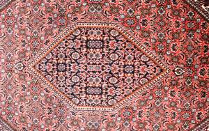 Bidjar - Bukan - 249x173cm Rot - Naturfaser - 173 x 2 x 249 cm