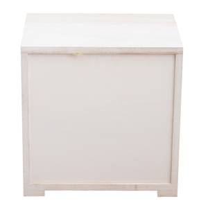 Table de nuit RE4600 Blanc - Bois massif - 24 x 36 x 35 cm