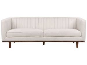 3-Sitzer Sofa SKAULE Beige - Eiche Dunkel