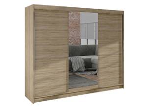 Kleiderschrank Derby 1 Braun - Holzwerkstoff - 200 x 215 x 58 cm