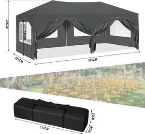 Pavillon 3x6 m Jan Grau