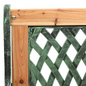 Banc de jardin 312033 Vert - Bois massif - Bois/Imitation - 122 x 73 x 54 cm