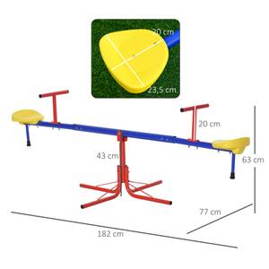 Schaukel 344-023 Metall - 77 x 63 x 182 cm