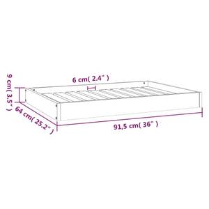 Hundebett 3015742 Dunkelbraun