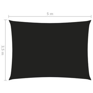 Voile solaire 3016493-5 Noir - 500 x 350 cm