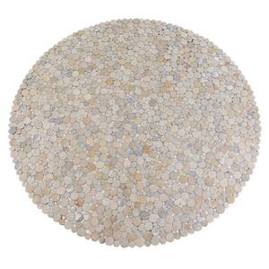 Tapis Circle Beige - Fourrure véritable - 250 x 1 x 250 cm