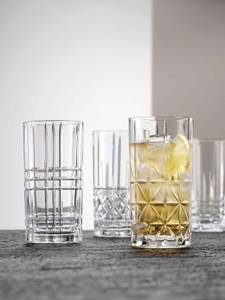 Longdrinkgläser Highland 4er Set Glas - 8 x 16 x 8 cm