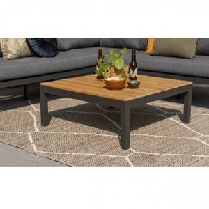 Loungeset La Vida Grau - Massivholz - Holzart/Dekor - 245 x 63 x 245 cm