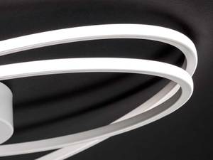 LED-Deckenleuchte Nia Acryl / Aluminium - 1-flammig - Weiß - 61 x 36 cm