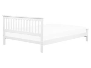 Lit double MAYENNE Blanc - Largeur : 169 cm