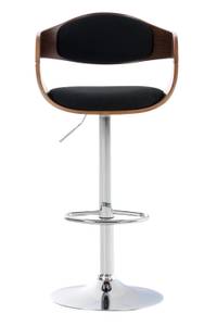 Tabouret de bar Kingston Lot de 2 Noir - Imitation noyer