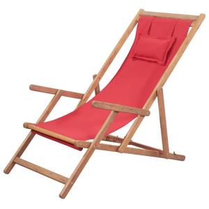 Chaise de plage 3004207-2 Rouge