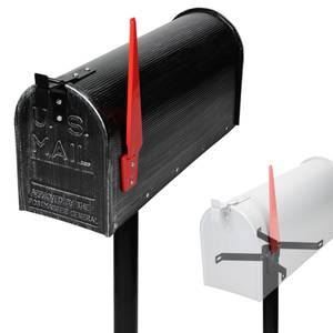 Briefkasten US Mailbox retro-Schwarz Schwarz - Metall - 17 x 23 x 48 cm