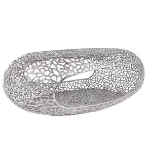 Couchtisch ORGANIC Silber - Metall - 119 x 40 x 66 cm