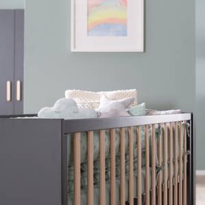 Set de chambre bébé Jara 2 pcs Gris - Bois manufacturé