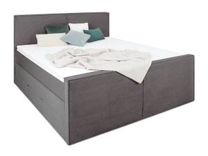 LINCOLN Boxspringbett mit Bettkasten Anthrazit - Breite: 180 cm