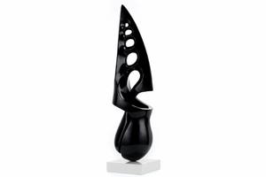 Skulptur Wind in Your Sails Schwarz - Kunststein - Kunststoff - 56 x 15 x 15 cm