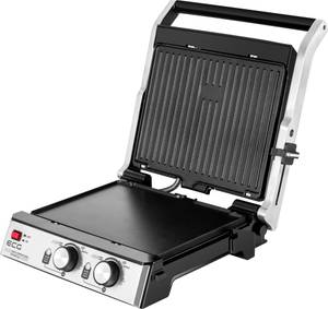 Kontaktgrill KG 2033 Silber - Metall - 37 x 14 x 36 cm