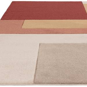 Tapis de salon moderne BLOCUS Rouge - 120 x 170 cm