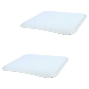 Coussins d'assise GRACE (Lot de 2) Blanc