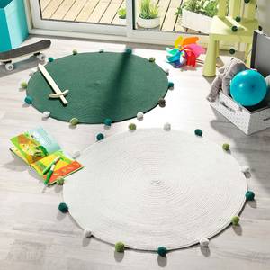 Tapis Pompomparty Bleu - Vert