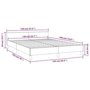 Bettgestell mit Kopfteil 3016044-1 146 x 193 cm