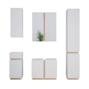 Badmöbel Set Gloria 40891 Braun - Weiß - Holzwerkstoff - 70 x 55 x 34 cm